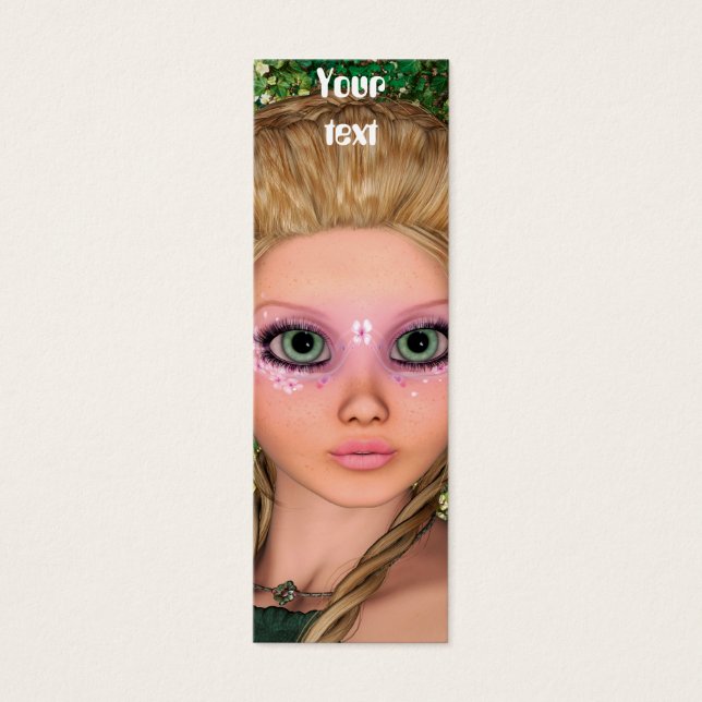 Kleine fee mini visitekaartjes (Voorkant)