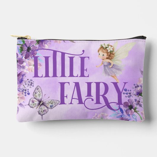 Kleine Fee Paarse Bloemen Etui (Voorkant)