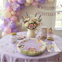 Kleine fee pastel bloemengirly baby shower