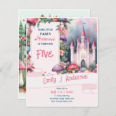 Kleine Fee Prinses Verjaardag Elke Leeftijd Sprook (Voorkant / Achterkant)