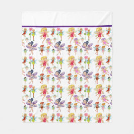 Kleine feeën fleece deken