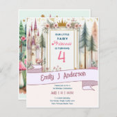 Kleine Feeën Prinses Verjaardag ELKE Leeftijd Fair (Voorkant / Achterkant)