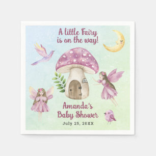 Kleine feeën Wispelturige baby shower Servet
