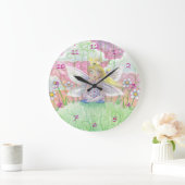 Kleine feeprinses meisjes wandklok (Huis)