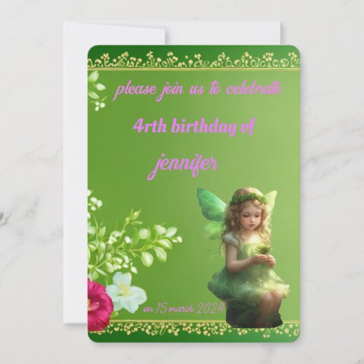 kleine feestdag kaart (Voorkant)