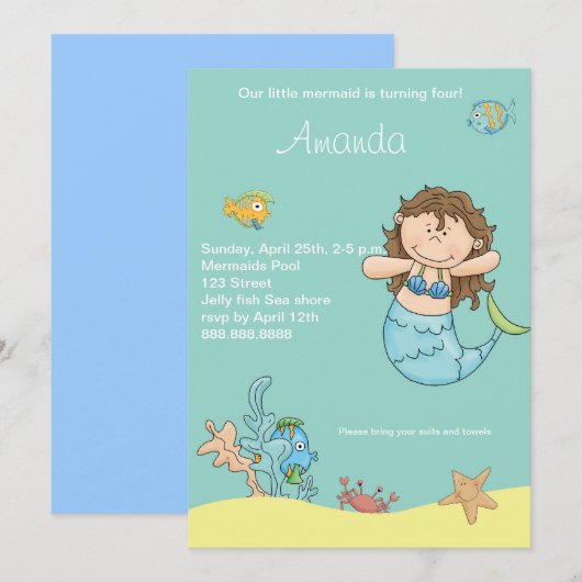 Kleine feestelijke feestdag kaart (Voorkant / Achterkant)