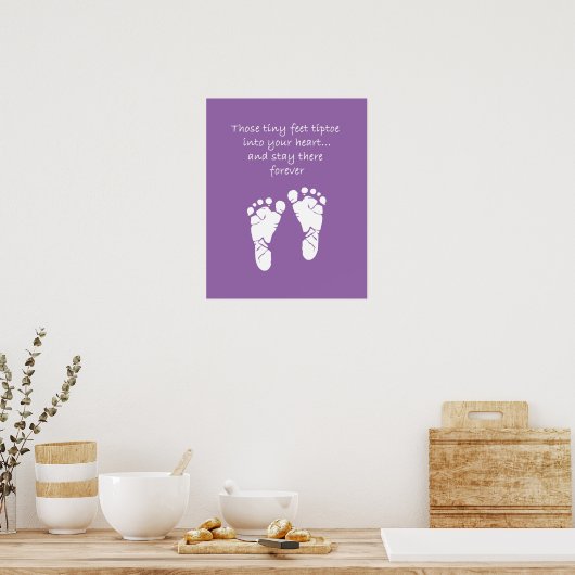Kleine feet poster (Keuken)