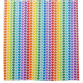 KLEINE FELGEKLEURDE RIJEN HARTEN DOUCHEGORDIJN