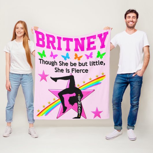 KLEINE FELLE GYMNAST GEPERSONALISEERDE FLEECE DEKE (In situ)