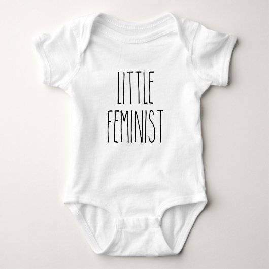Kleine feministische Baby Bodysuit (Voorkant)