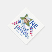 Kleine Firecracker 1e verjaardag servetten (Hoek)