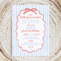 Kleine Firecracker 4th van 1 juli Verjaardag