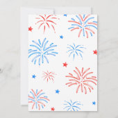 Kleine Firecracker 4th van 1 juli Verjaardag Kaart (Achterkant)