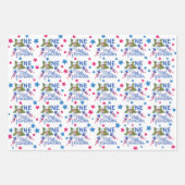 Kleine Firecracker 4th van juli Eerste Verjaardag Inpakpapier Vel (Voorkant 3)