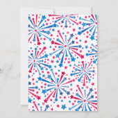 Kleine Firecracker 4th van juli Eerste Verjaardag Kaart (Achterkant)