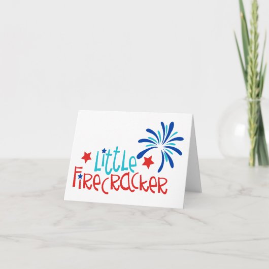 Kleine Firecracker Bedankkaart (Voorkant)