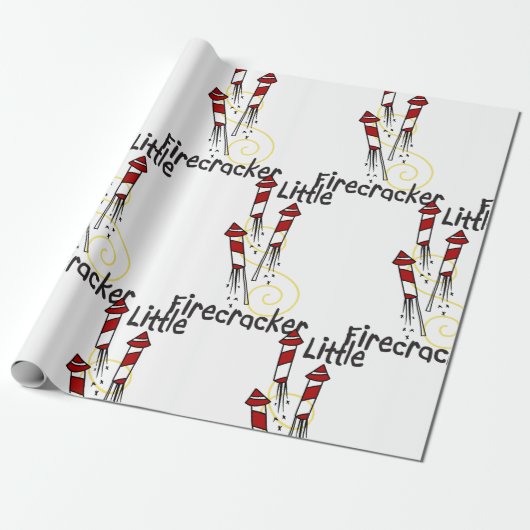 Kleine Firecracker Cadeaupapier (Uitgerold)