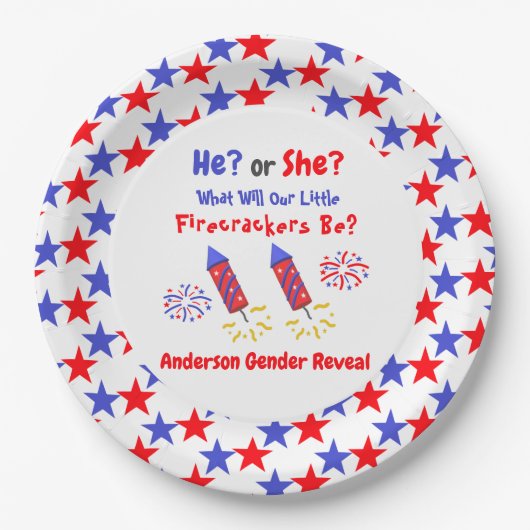 Kleine Firecracker Geslacht Papieren Bordje (Voorkant)