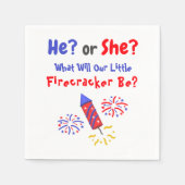 Kleine Firecracker Geslacht Servet (Voorkant)