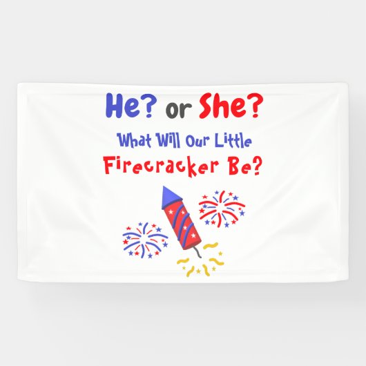 Kleine Firecracker Geslacht Spandoek (Horizontaal)