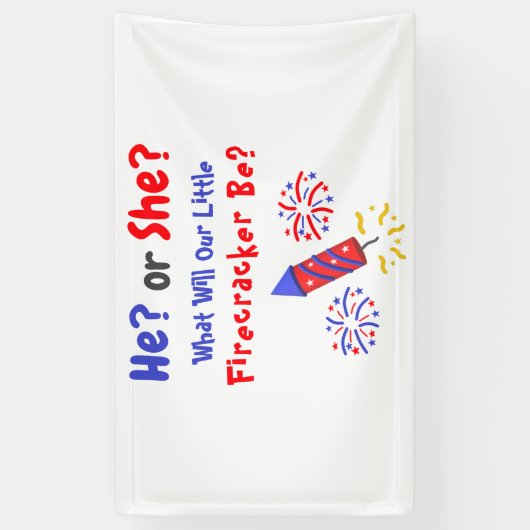 Kleine Firecracker Geslacht Spandoek (Verticaal)