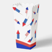 Kleine Firecracker is een eerste verjaardag 4 juli Bedankdoosjes (Achterkant)