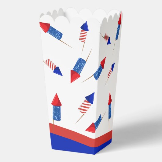 Kleine Firecracker is een eerste verjaardag 4 juli Bedankdoosjes (Achterkant)