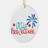Kleine Firecracker Keramisch Ornament (Rechts)