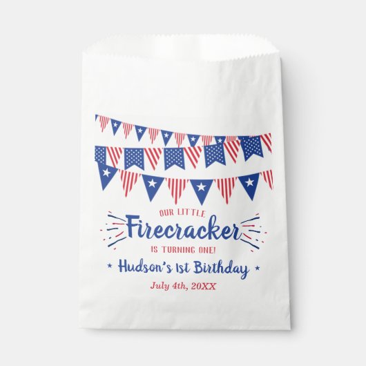 Kleine Firecracker op 4 juli 1991 Bedankzakje (Voorkant)