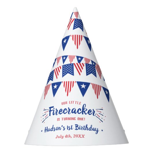 Kleine Firecracker op 4 juli 1991 Feesthoedjes (Voorkant)