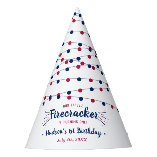 Kleine Firecracker op 4 juli 1991 Feesthoedjes (Voorkant)