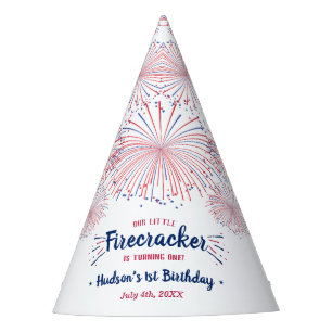 Kleine Firecracker op 4 juli 1991 Feesthoedjes