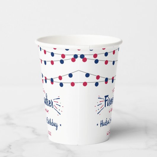 Kleine Firecracker op 4 juli 1991 Papieren Bekers (Rechts)