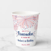 Kleine Firecracker op 4 juli 1991 Papieren Bekers (Achterkant)