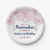 Kleine Firecracker op 4 juli 1991 Papieren Bordje (Voorkant)