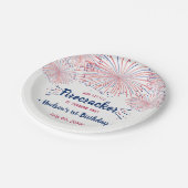 Kleine Firecracker op 4 juli 1991 Papieren Bordje (Gekanteld)