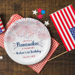 Kleine Firecracker op 4 juli 1991 Papieren Bordje<br><div class="desc">Viel in stijl met deze trendy borden van het 1ste verjaardagsdagsdocument. Het ontwerp is gemakkelijk te personaliseren met je eigen formulering en je familie en vrienden zullen enthousiast zijn als ze deze fantastische feestelijke borden zien.</div>