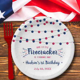 Kleine Firecracker op 4 juli 1991 Papieren Bordje