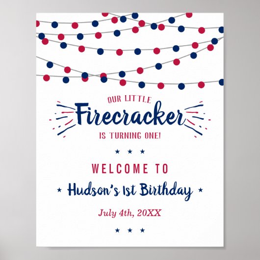 Kleine Firecracker op 4 juli 1991 Poster (Voorkant)