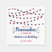 Kleine Firecracker op 4 juli 1991 Servet (Voorkant)