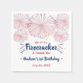 Kleine Firecracker op 4 juli 1991 Servet (Voorkant)