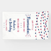 Kleine Firecracker op 4 juli 1991 Spandoek (Horizontaal)