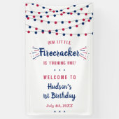 Kleine Firecracker op 4 juli 1991 Spandoek (Verticaal)