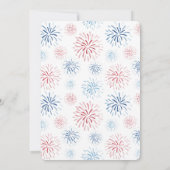 Kleine Firecracker op weg naar Baby shower Partij Kaart (Achterkant)