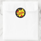 Kleine Firecracker Ronde Sticker (Tas)