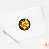 Kleine Firecracker Ronde Sticker (Envelop)