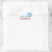 Kleine Firecracker Ronde Sticker (Tas)