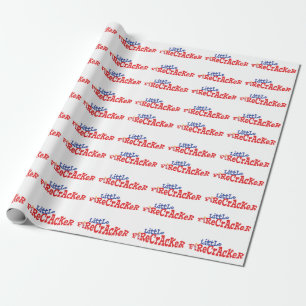 Kleine Firecracker Vierde van juli het Wrapping Pa Cadeaupapier
