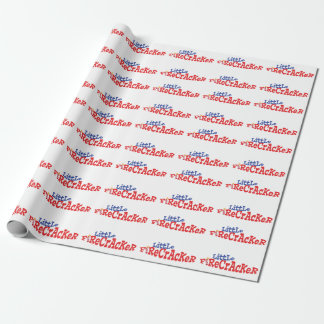 Kleine Firecracker Vierde van juli het Wrapping Pa Cadeaupapier
