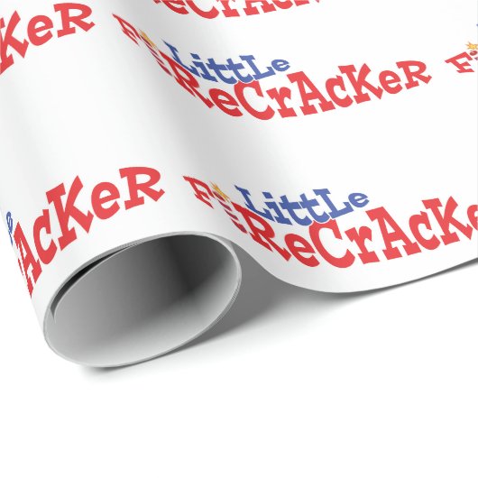Kleine Firecracker Vierde van juli het Wrapping Pa Cadeaupapier (Rol Hoek)